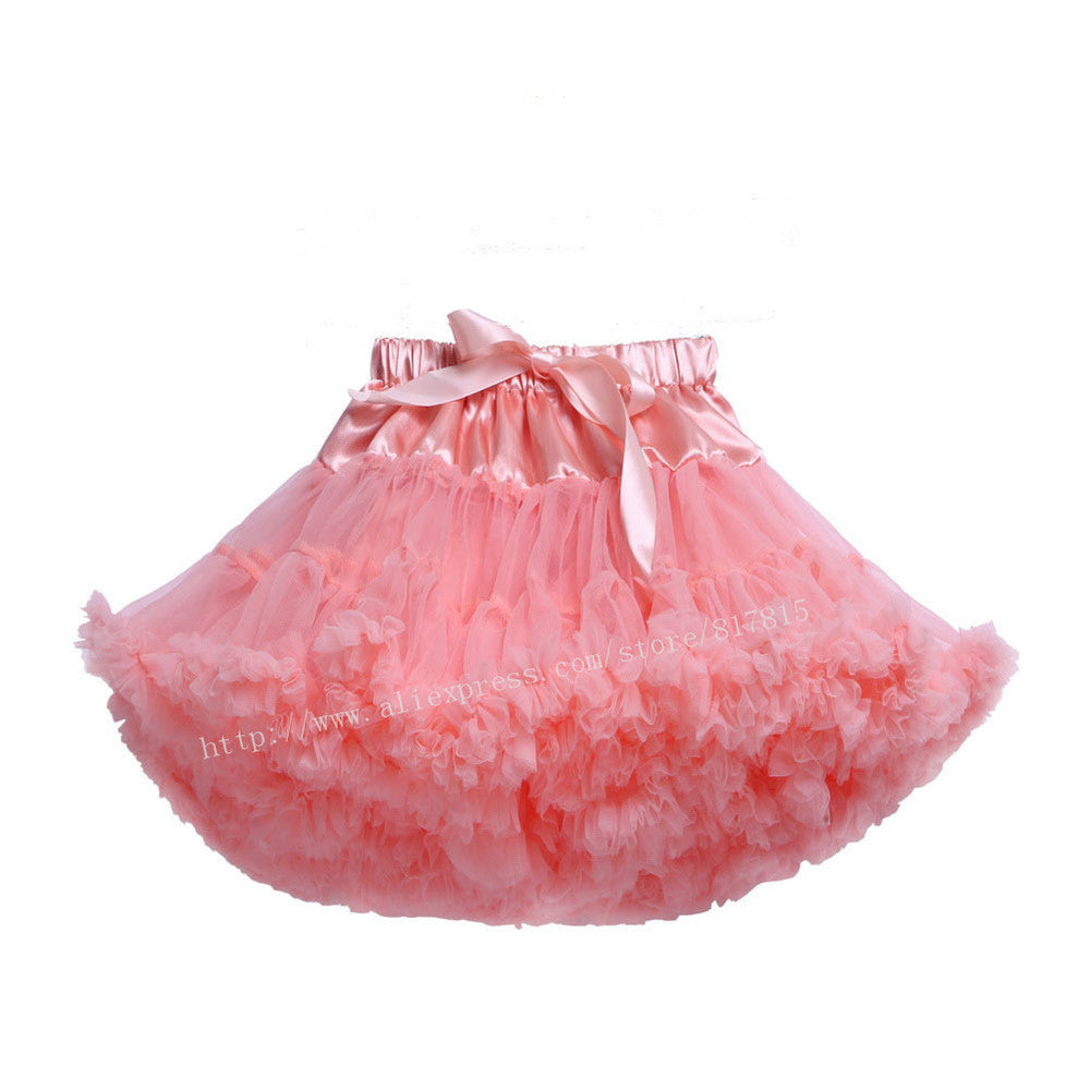 Baby girls tutu fluffy chiffon pettiskirt baby girls skirts Princess party tulle dance wear Skirts for girls 12Mo-8 Ys 21 Colors - CelebritystyleFashion.com.au online clothing shop australia