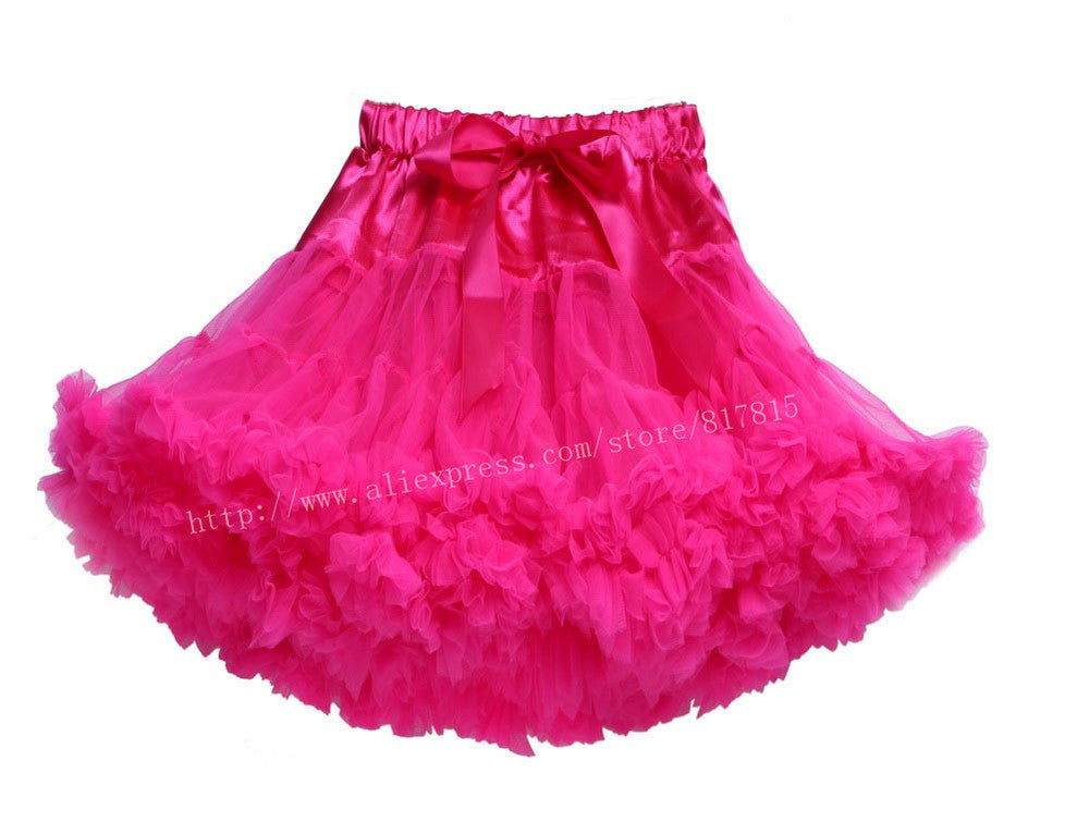 Baby girls tutu fluffy chiffon pettiskirt baby girls skirts Princess party tulle dance wear Skirts for girls 12Mo-8 Ys 21 Colors - CelebritystyleFashion.com.au online clothing shop australia