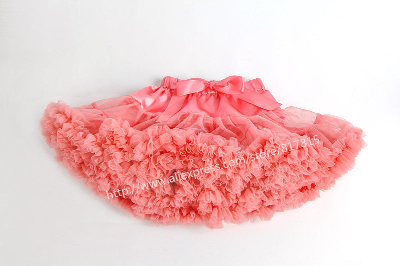 Baby girls tutu fluffy chiffon pettiskirt baby girls skirts Princess party tulle dance wear Skirts for girls 12Mo-8 Ys 21 Colors - CelebritystyleFashion.com.au online clothing shop australia