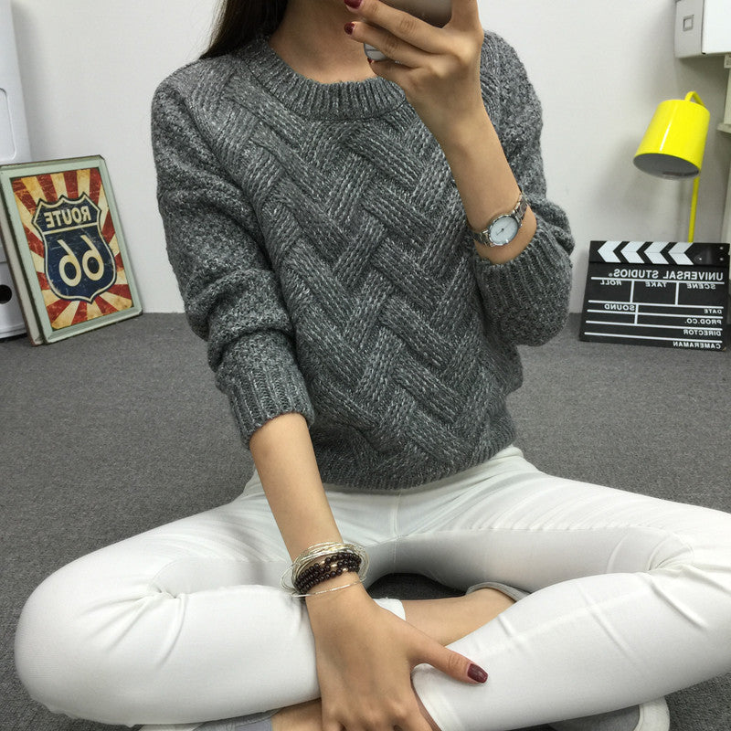 women fashion spring sweaters basic casual knitting winter Pullover KB911 - CelebritystyleFashion.com.au online clothing shop australia