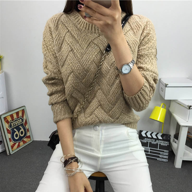 women fashion spring sweaters basic casual knitting winter Pullover KB911 - CelebritystyleFashion.com.au online clothing shop australia
