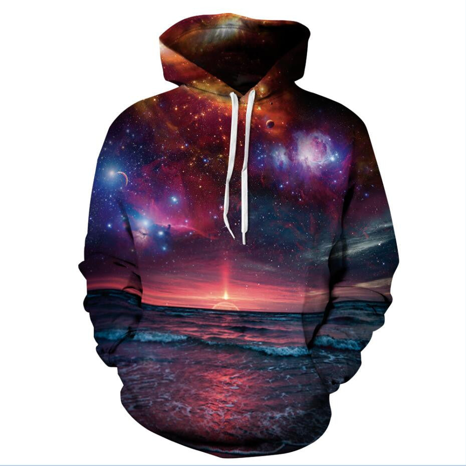 New Fashion Space Galaxy Sweatshirt Hoodies 3D Print Hip Hop Coats Casual Sweatshirt Sportwear Tops - CelebritystyleFashion.com.au online clothing shop australia