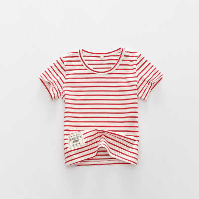 Summer Striped Kids t-shirts Baby Girls Short Sleeve Boys Tees Cotton Children tshirts for Girl Child Kids t Shirts 2-12T - CelebritystyleFashion.com.au online clothing shop australia