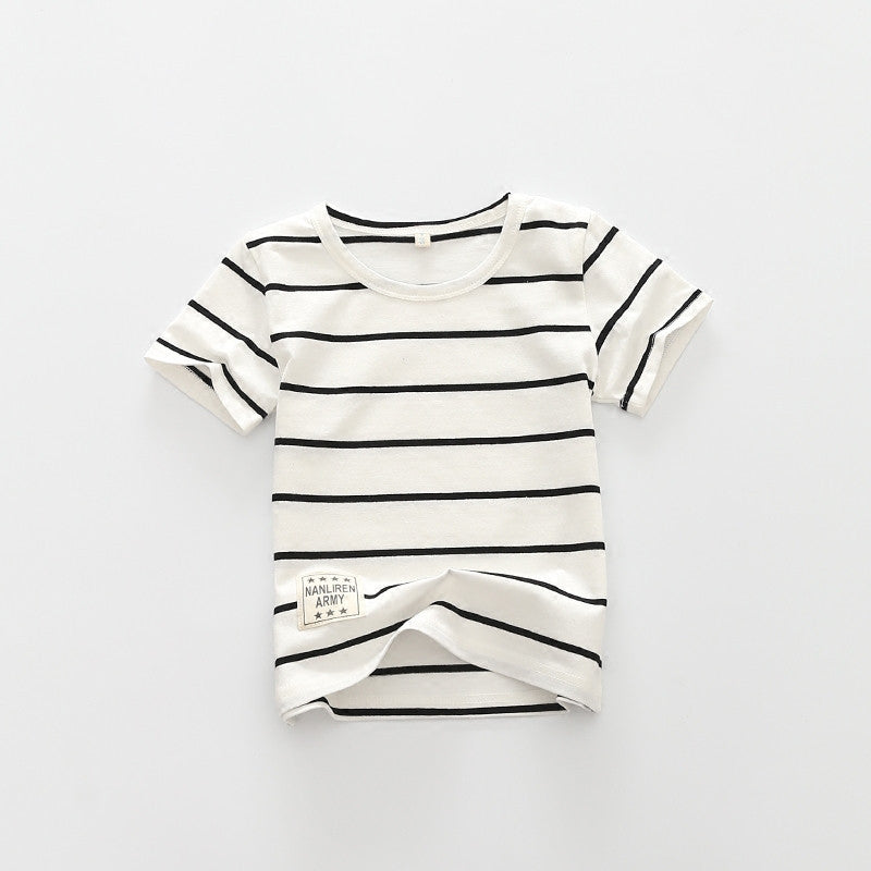 Summer Striped Kids t-shirts Baby Girls Short Sleeve Boys Tees Cotton Children tshirts for Girl Child Kids t Shirts 2-12T - CelebritystyleFashion.com.au online clothing shop australia