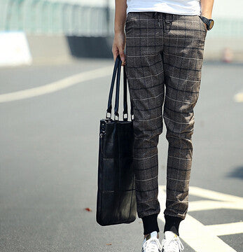 Plaid Men Pants 2015 New Spring Hip Hop Fashion Brand Joggers Sweatpants Harem Pants Men Slim Leisure Pants Men Pantalon Homme - CelebritystyleFashion.com.au online clothing shop australia