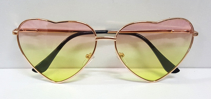 New Fashion Heart Shaped Sunglasses Women Metal Wrap Sun Glasses Lovely - CelebritystyleFashion.com.au online clothing shop australia