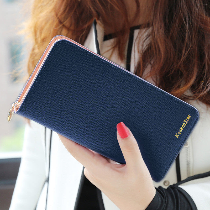 Fashion 7 Colors PU Leather Long Wallets Women Wallets Portable Casual Lady Cash Purse Card Holder Gift-Dollar Bargains Online Shopping Australia