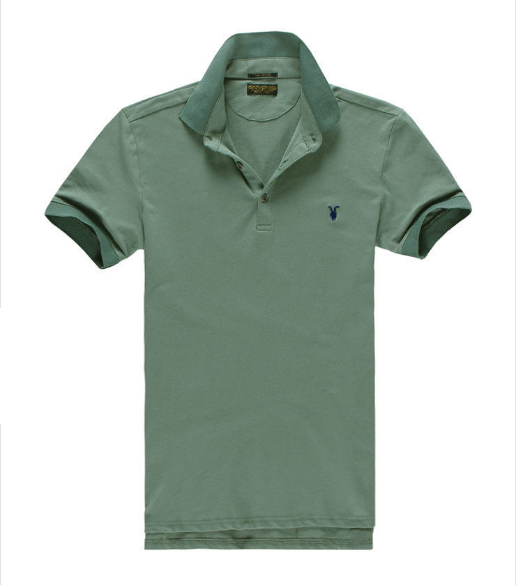 Casual polo shirt Men Solid polo shirt brands saints men British polo shirts sheep head cotton Short sleeve men - CelebritystyleFashion.com.au online clothing shop australia