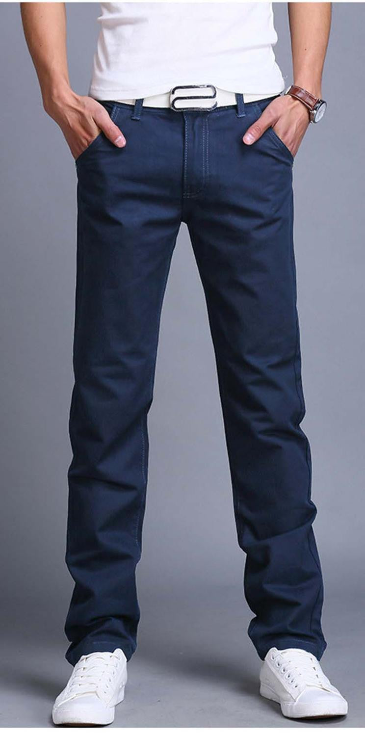 9 colors summer autumn fashion business or casual style pants men slim straight casual long pants fashion multicolor men pants-Dollar Bargains Online Shopping Australia