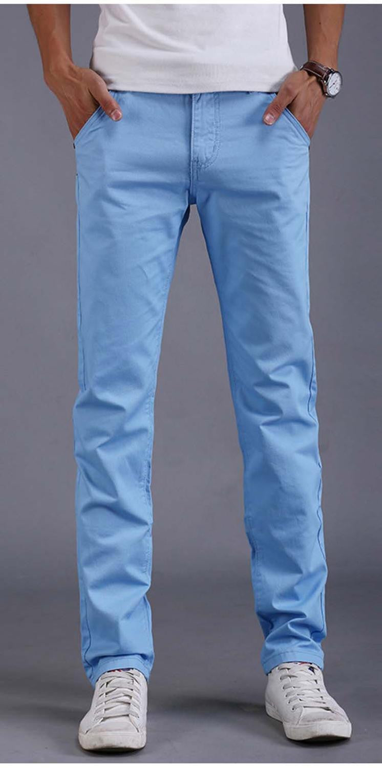 9 colors summer autumn fashion business or casual style pants men slim straight casual long pants fashion multicolor men pants-Dollar Bargains Online Shopping Australia