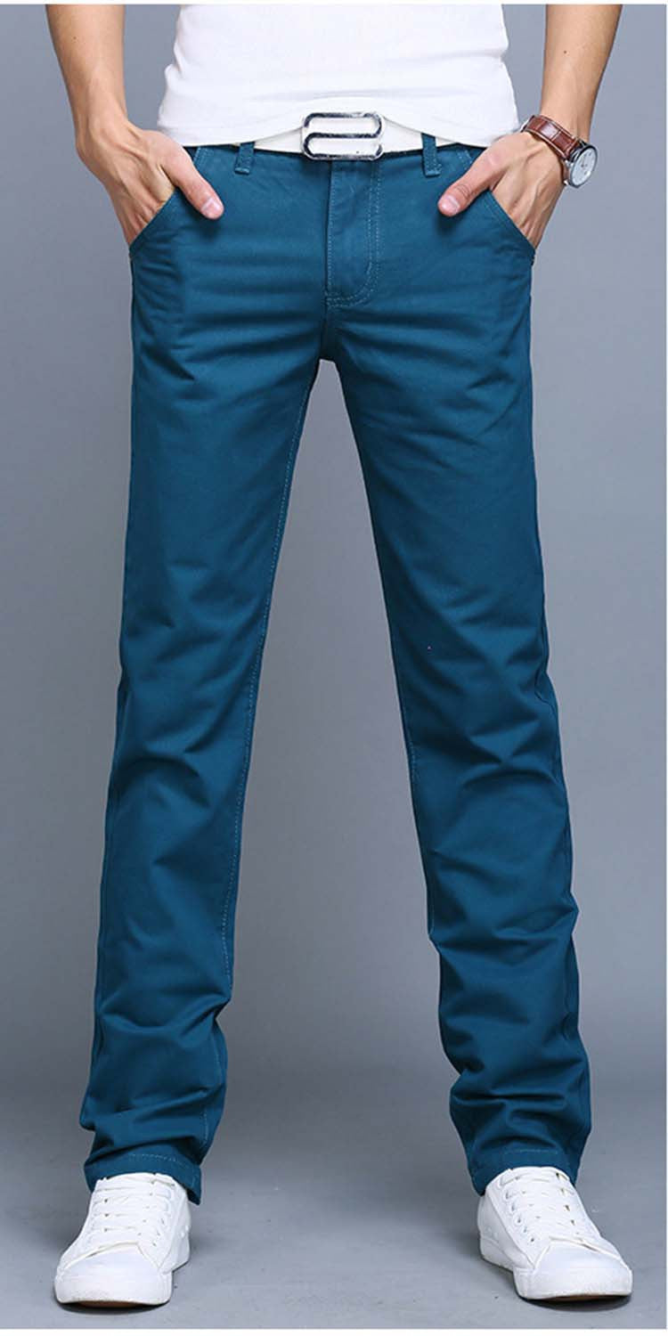 9 colors summer autumn fashion business or casual style pants men slim straight casual long pants fashion multicolor men pants-Dollar Bargains Online Shopping Australia