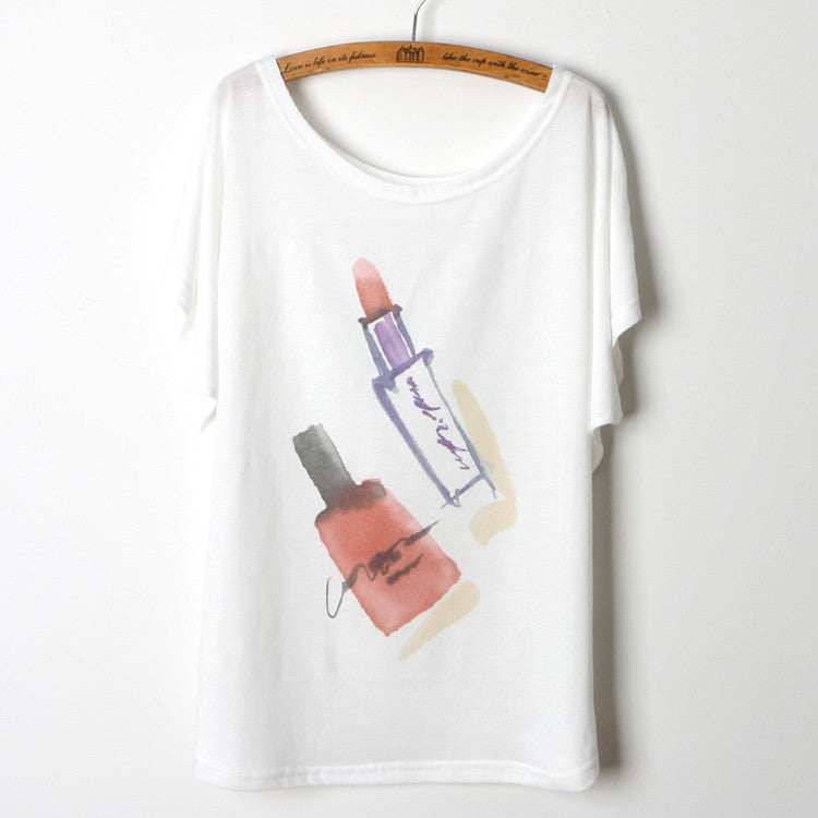 Fashion Summer Tee Shirt Women T-shirt Harajuku Elephant Animal Print Short Sleeve Camisetas Mujer White T shirt Women Tops-Dollar Bargains Online Shopping Australia