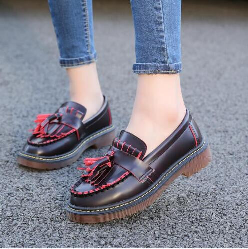 Brand Shoes Woman Print Brogue Oxford Shoes National Style PU Flats Shoes Bohemia Moccasins Ladies Shoes-Dollar Bargains Online Shopping Australia