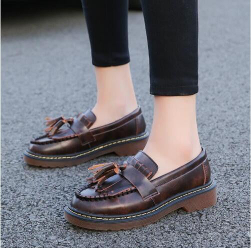 Brand Shoes Woman Print Brogue Oxford Shoes National Style PU Flats Shoes Bohemia Moccasins Ladies Shoes-Dollar Bargains Online Shopping Australia