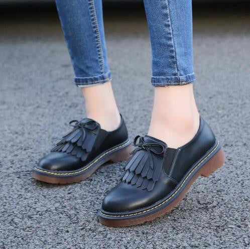 Brand Shoes Woman Print Brogue Oxford Shoes National Style PU Flats Shoes Bohemia Moccasins Ladies Shoes-Dollar Bargains Online Shopping Australia