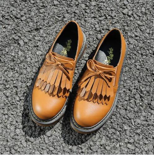 Brand Shoes Woman Print Brogue Oxford Shoes National Style PU Flats Shoes Bohemia Moccasins Ladies Shoes-Dollar Bargains Online Shopping Australia