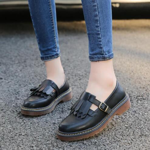 Brand Shoes Woman Print Brogue Oxford Shoes National Style PU Flats Shoes Bohemia Moccasins Ladies Shoes-Dollar Bargains Online Shopping Australia