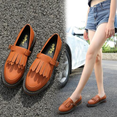 Brand Shoes Woman Print Brogue Oxford Shoes National Style PU Flats Shoes Bohemia Moccasins Ladies Shoes-Dollar Bargains Online Shopping Australia