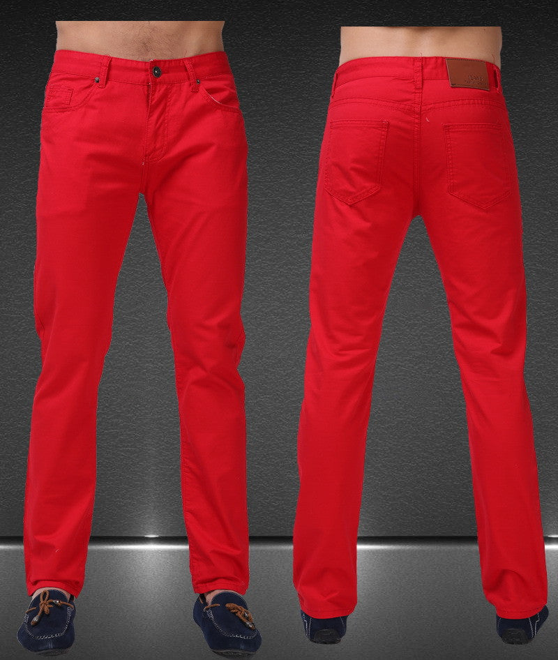 Men Jeans Solid Candy Color Fashion Casual Brand Calca Jeans - CelebritystyleFashion.com.au online clothing shop australia