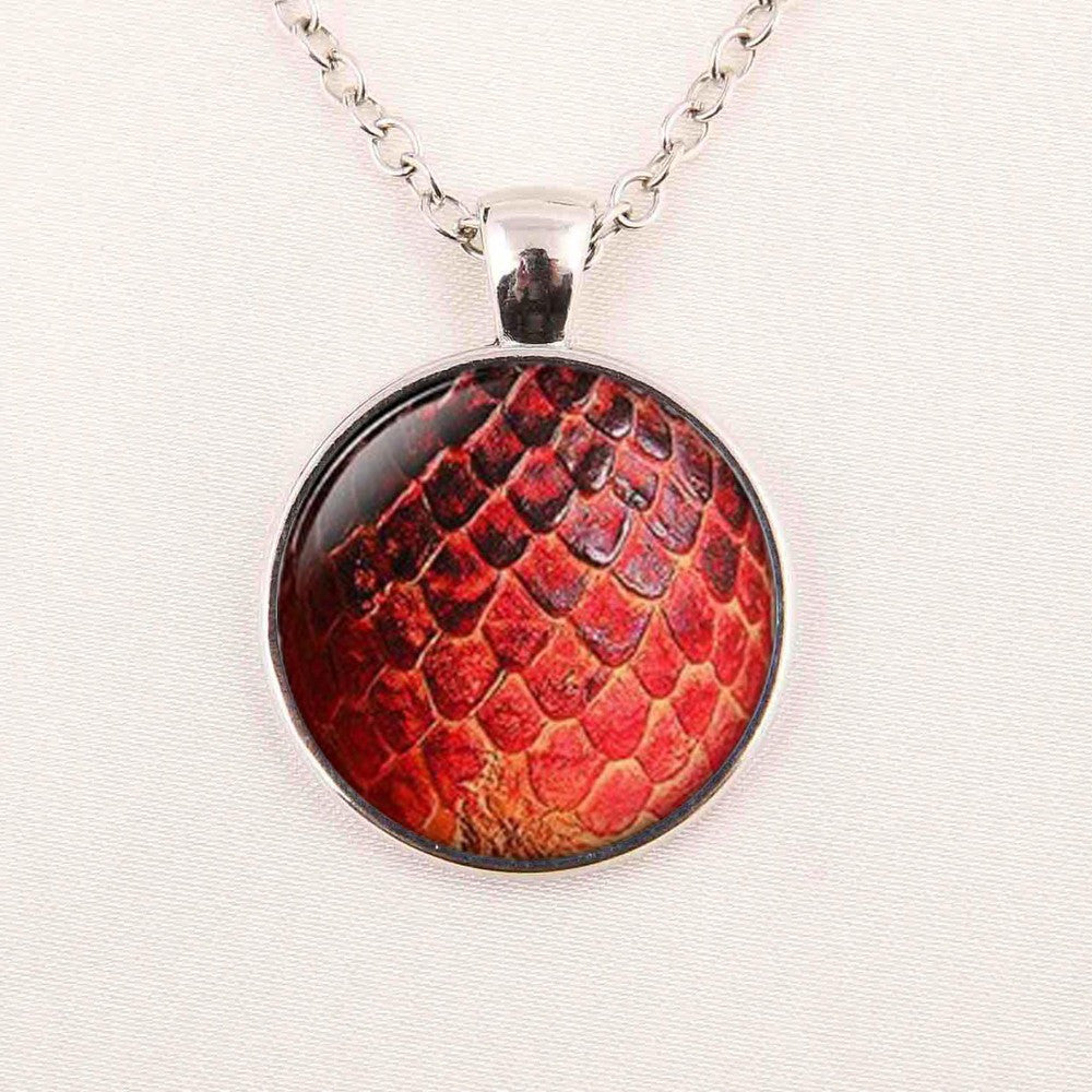 Glass Dome Necklace Dragon Egg Pendant Necklace Game of Thrones Dragon Egg Necklace - CelebritystyleFashion.com.au online clothing shop australia