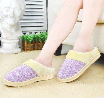 cotton slippers lovers household slippers to keep warm shoes - CelebritystyleFashion.com.au online clothing shop australia