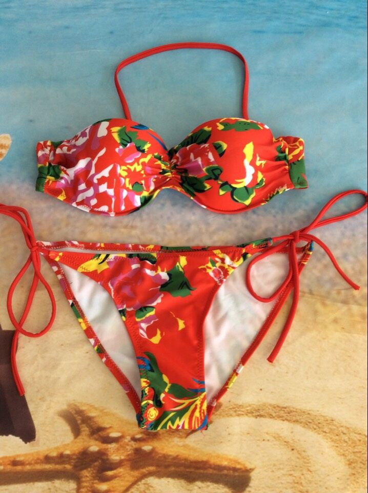 Women Bikini Sexy Padded Top Swimsuit Bikinis Sets Push Up Swimwear Women Biquini beachwear bathing suit - CelebritystyleFashion.com.au online clothing shop australia