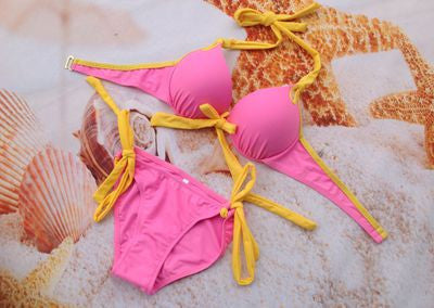 Women Bikini Sexy Padded Top Swimsuit Bikinis Sets Push Up Swimwear Women Biquini beachwear bathing suit - CelebritystyleFashion.com.au online clothing shop australia