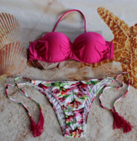 Women Bikini Sexy Padded Top Swimsuit Bikinis Sets Push Up Swimwear Women Biquini beachwear bathing suit - CelebritystyleFashion.com.au online clothing shop australia