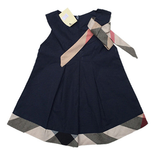 baby dress casual kids clothes fashion bow baby clothing summer style dresses cotton child outfits plaid costumes - CelebritystyleFashion.com.au online clothing shop australia