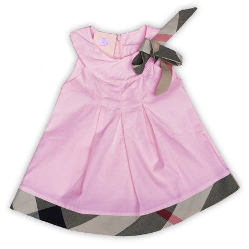 baby dress casual kids clothes fashion bow baby clothing summer style dresses cotton child outfits plaid costumes - CelebritystyleFashion.com.au online clothing shop australia