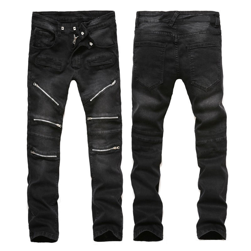 Fashion Men Jeans New Arrival Design Slim Fit Fashion Jeans For Men Good Quality Blue Black Y2031 - CelebritystyleFashion.com.au online clothing shop australia