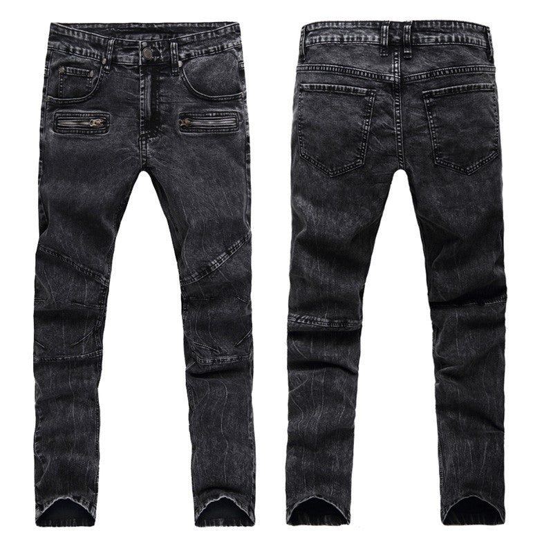 Fashion Men Jeans New Arrival Design Slim Fit Fashion Jeans For Men Good Quality Blue Black Y2031 - CelebritystyleFashion.com.au online clothing shop australia