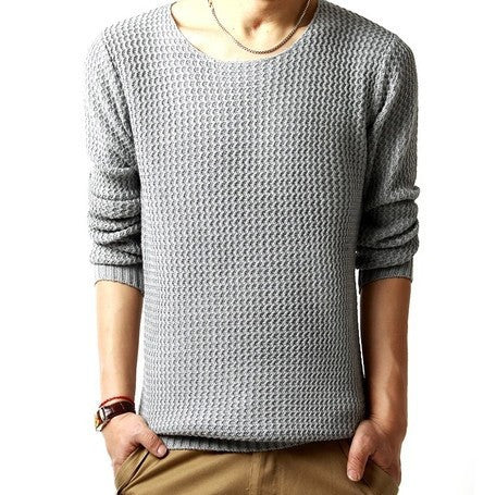 pullover sweater male o-neck sweater spring long sleeved turtleneck sweater knitted men 3 colors SIZE:M-XXL - CelebritystyleFashion.com.au online clothing shop australia