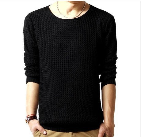 pullover sweater male o-neck sweater spring long sleeved turtleneck sweater knitted men 3 colors SIZE:M-XXL - CelebritystyleFashion.com.au online clothing shop australia