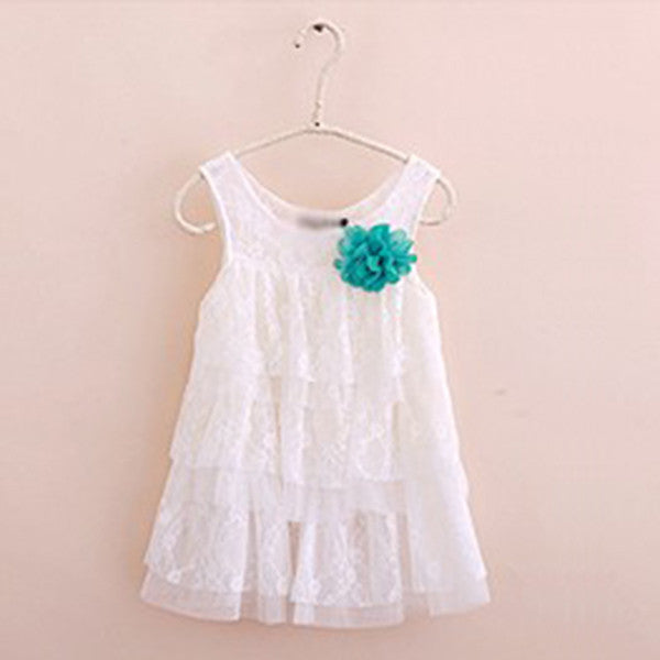 Baby Girl Dress Children Clothing Summer Kids Princess Fower Lace Tutu Dress - CelebritystyleFashion.com.au online clothing shop australia