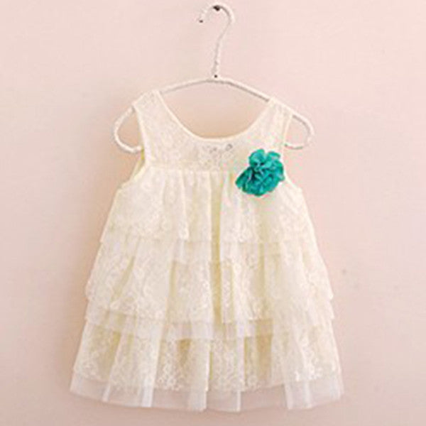 Baby Girl Dress Children Clothing Summer Kids Princess Fower Lace Tutu Dress - CelebritystyleFashion.com.au online clothing shop australia