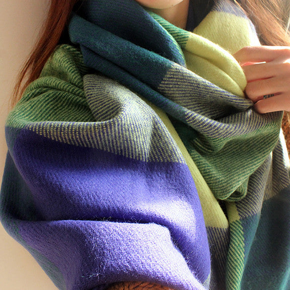 Winter Scarf Women Blanket Plaid Scarf Female Shawls And Scarves Luxury Brand Scarf - CelebritystyleFashion.com.au online clothing shop australia