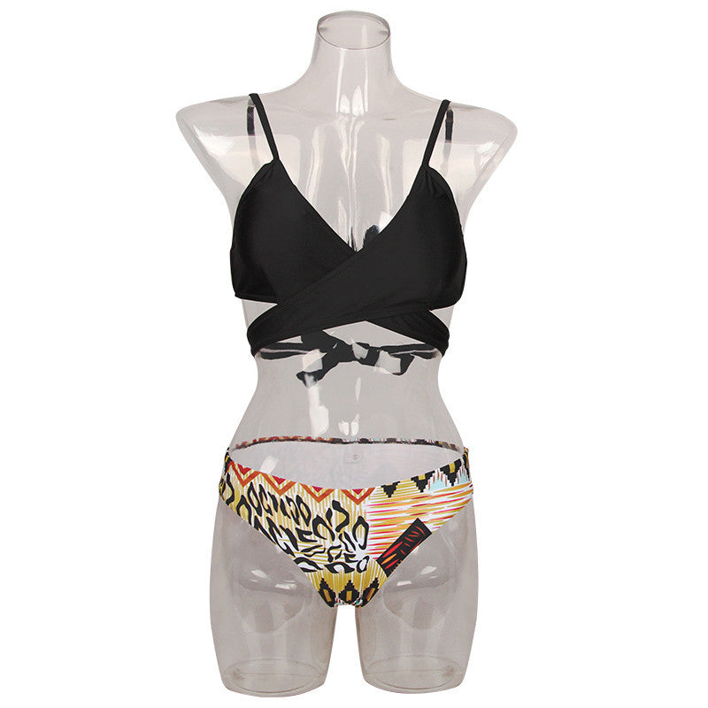 Sexy Criss Cross Bikini Brazilian Bandage Swimsuit Women Push Up Swimwear Bikini Set Wrap Top Bathing Suits Biquini - CelebritystyleFashion.com.au online clothing shop australia