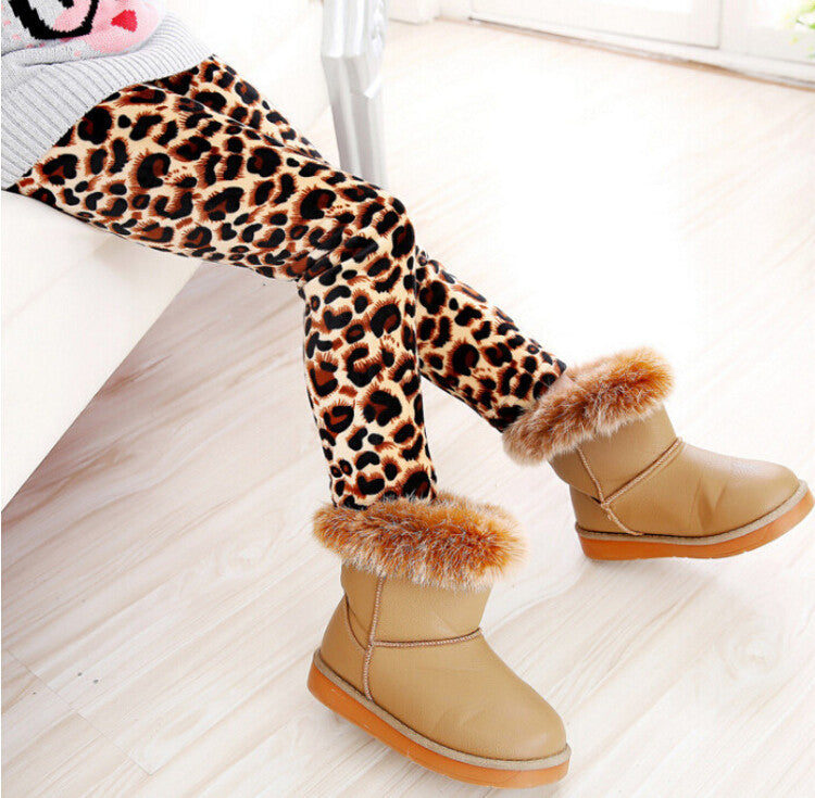 New Winter Girls leggings Children kids Pants Plus Velvet Thick Warm Pants Kids Trousers children's clothing bobo choses - CelebritystyleFashion.com.au online clothing shop australia