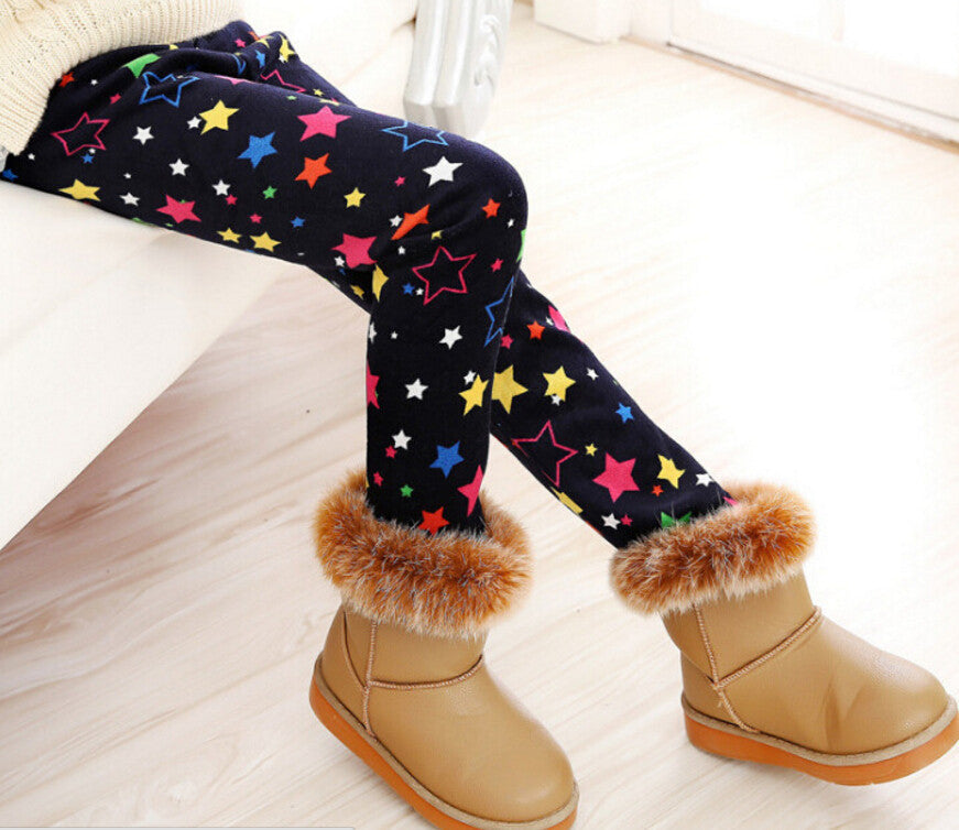 New Winter Girls leggings Children kids Pants Plus Velvet Thick Warm Pants Kids Trousers children's clothing bobo choses - CelebritystyleFashion.com.au online clothing shop australia
