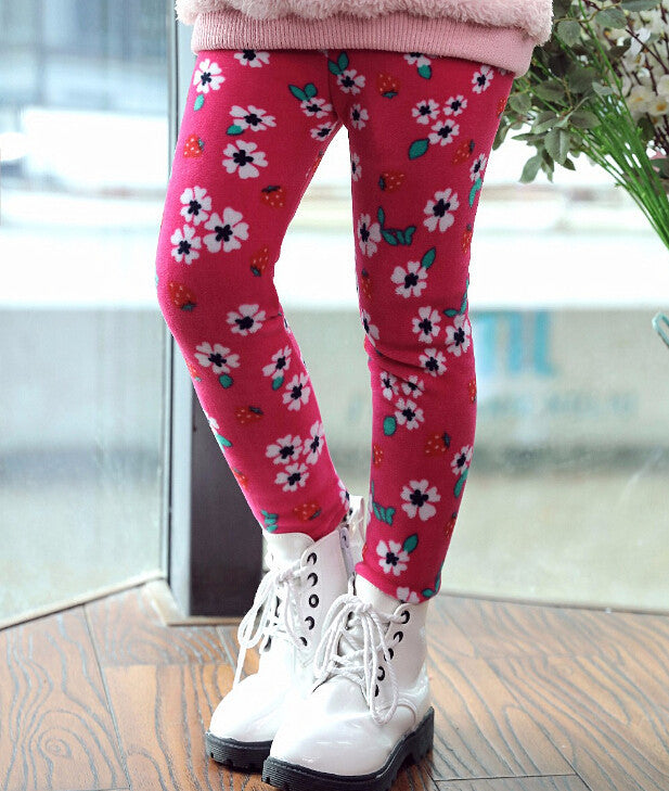 New Winter Girls leggings Children kids Pants Plus Velvet Thick Warm Pants Kids Trousers children's clothing bobo choses - CelebritystyleFashion.com.au online clothing shop australia
