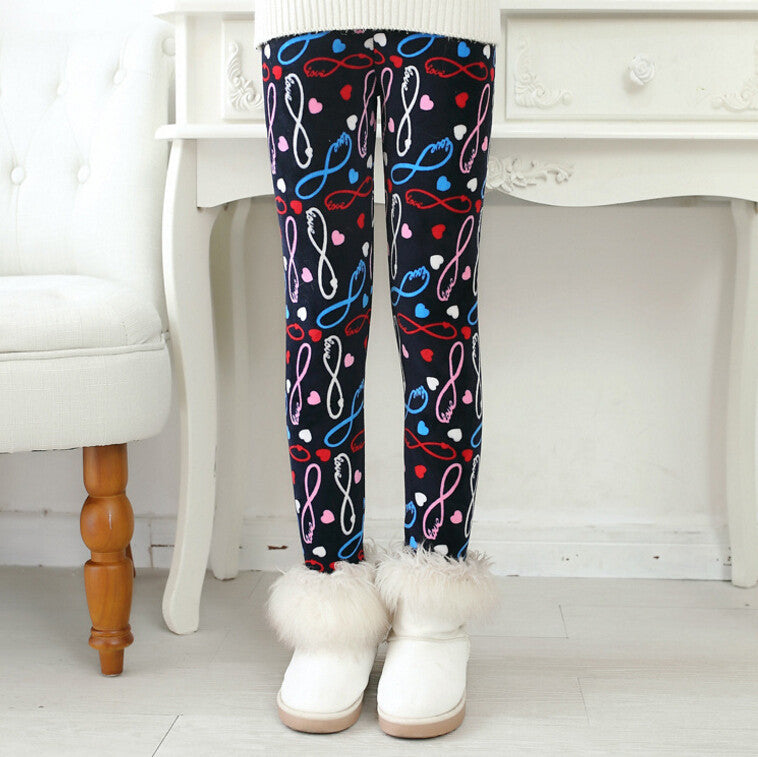 New Winter Girls leggings Children kids Pants Plus Velvet Thick Warm Pants Kids Trousers children's clothing bobo choses - CelebritystyleFashion.com.au online clothing shop australia