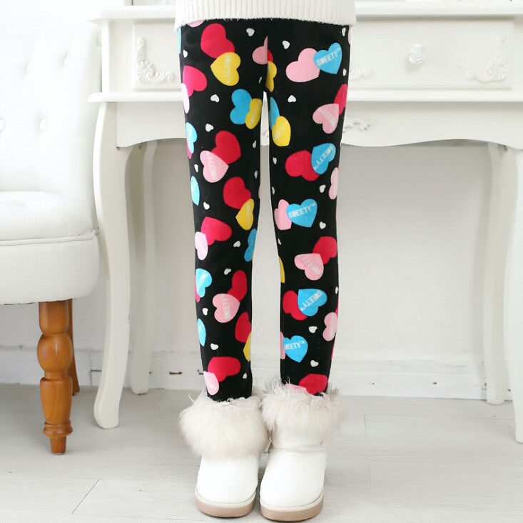 New Winter Girls leggings Children kids Pants Plus Velvet Thick Warm Pants Kids Trousers children's clothing bobo choses - CelebritystyleFashion.com.au online clothing shop australia