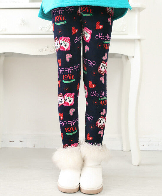 New Winter Girls leggings Children kids Pants Plus Velvet Thick Warm Pants Kids Trousers children's clothing bobo choses - CelebritystyleFashion.com.au online clothing shop australia