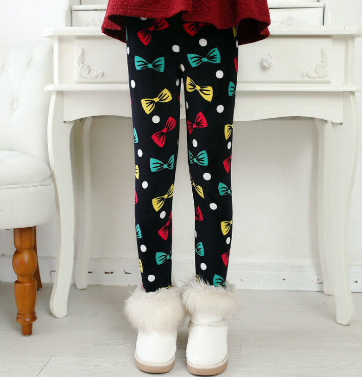New Winter Girls leggings Children kids Pants Plus Velvet Thick Warm Pants Kids Trousers children's clothing bobo choses - CelebritystyleFashion.com.au online clothing shop australia