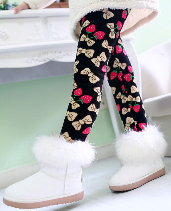 New Winter Girls leggings Children kids Pants Plus Velvet Thick Warm Pants Kids Trousers children's clothing bobo choses - CelebritystyleFashion.com.au online clothing shop australia