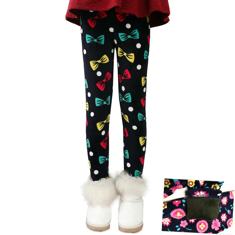 Plus Velvet Girl Kids Winter Pants Thickening Girls Leggings Cartoon For 24M-10Years Warm Girls' Trousers Children's Clothing - CelebritystyleFashion.com.au online clothing shop australia