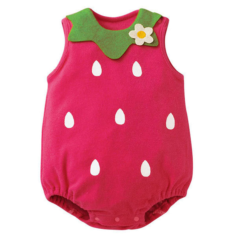 New Arrival Baby Girl Cartoon Romper Jumpsuit Infant Toddler Boy Sleeveless Button Baby Suit - CelebritystyleFashion.com.au online clothing shop australia