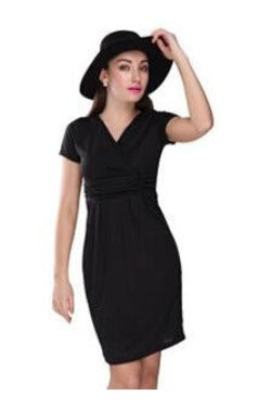 Comfortable Maternity Dress V-neck Pregnant Dress S M L XL Women's Vestidos Plus Size Nursing Clothes Black Red Blue-Dollar Bargains Online Shopping Australia