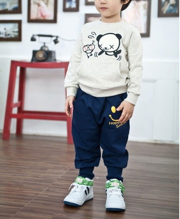 Cotton Kids Boys Pants Smiling Boys Harem Pants Boys Clothes Sports Casual Boys Trousers - CelebritystyleFashion.com.au online clothing shop australia